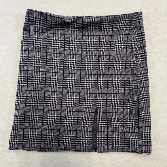 Eclipse Houndstooth Plaid Skirt Size Medium - Picture 1 of 6
